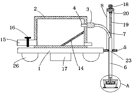 Reservoir sludge cleaning device