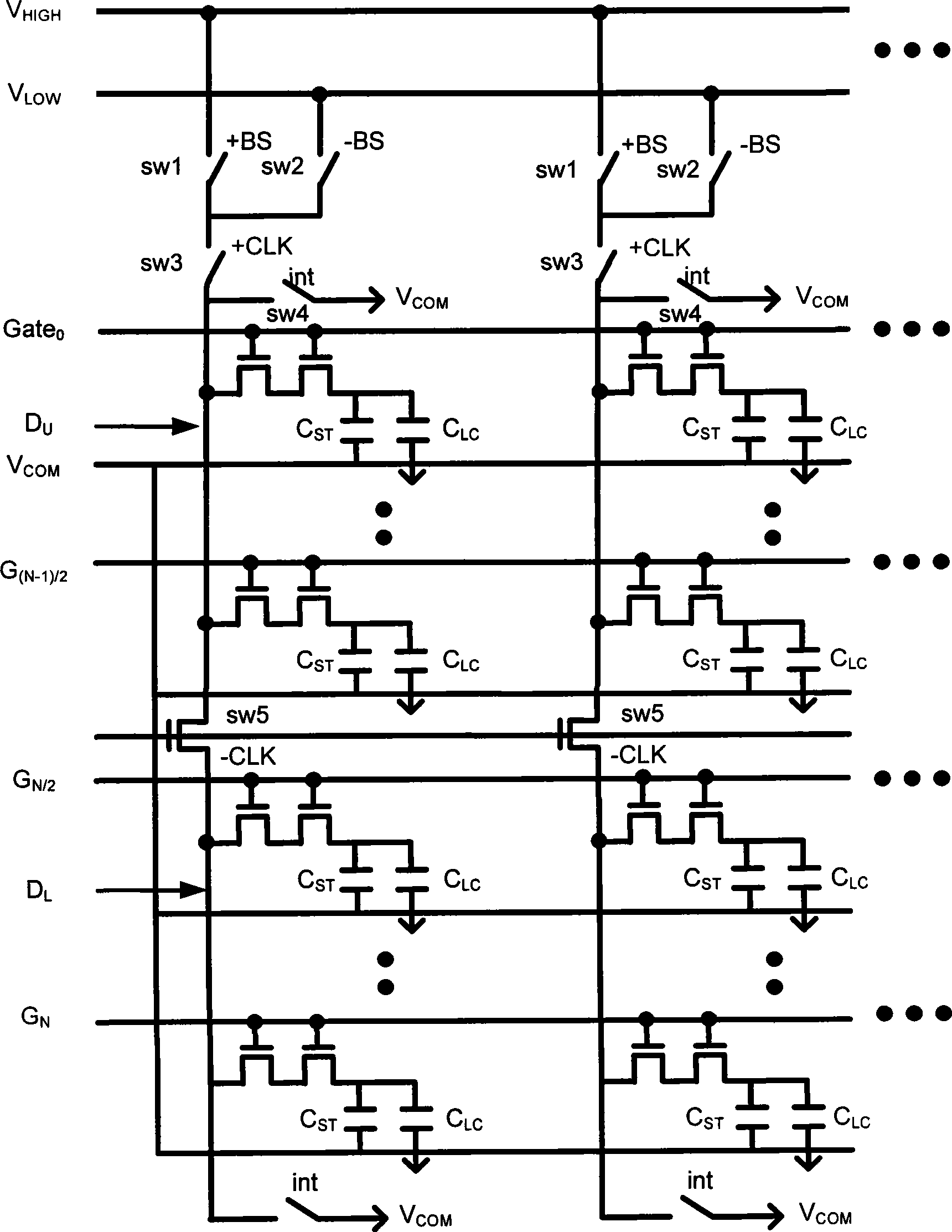 LCD panel of integration digital to analog converter