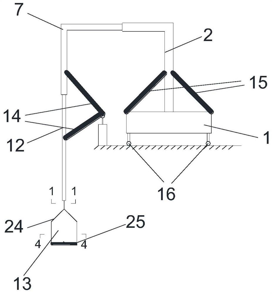 Three-dimensional laser scanner auxiliary support and method for bridge bottom form measurement