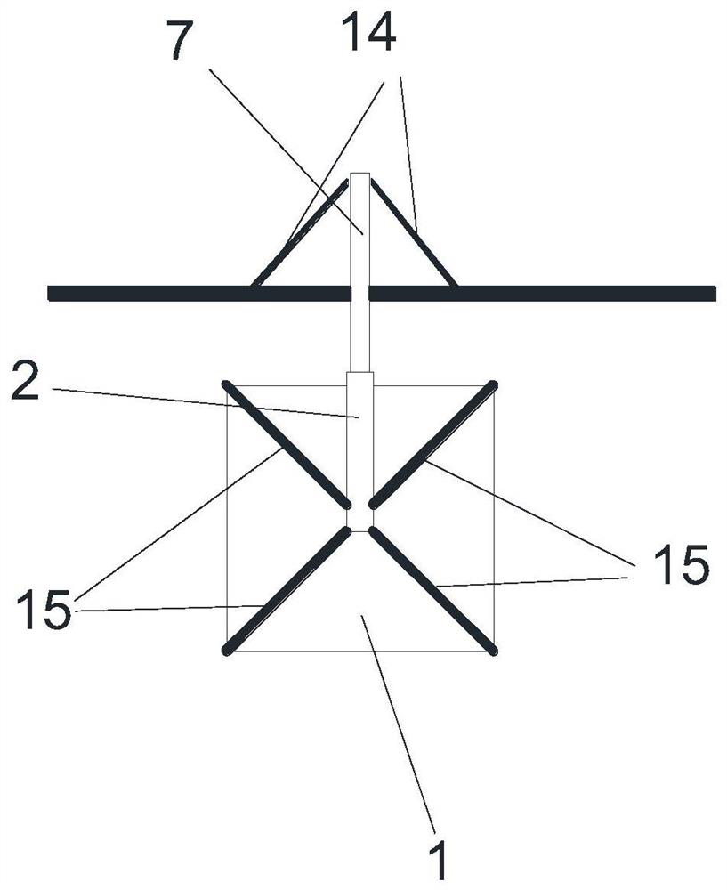 Three-dimensional laser scanner auxiliary support and method for bridge bottom form measurement