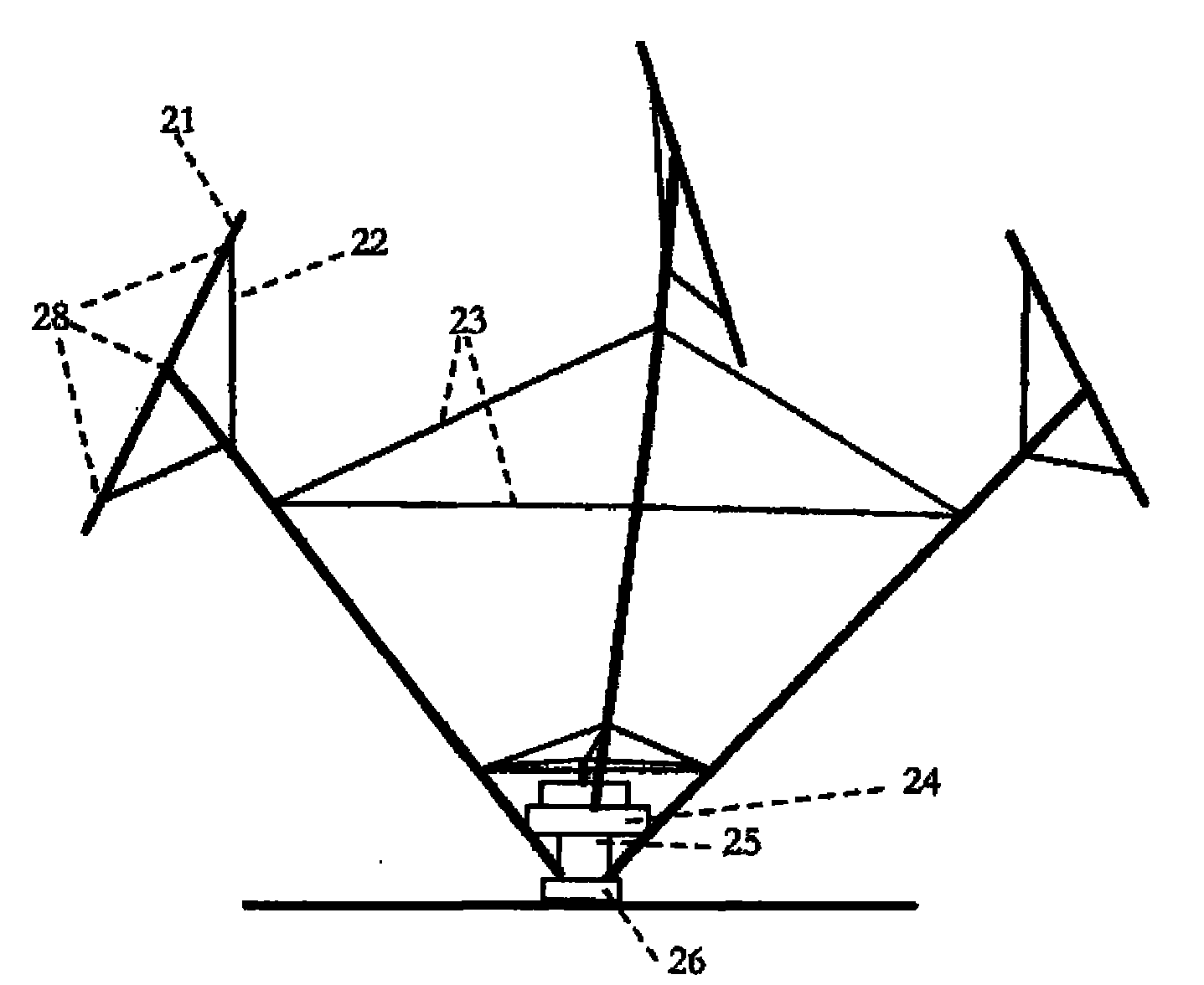 V-shaped vertical windmill