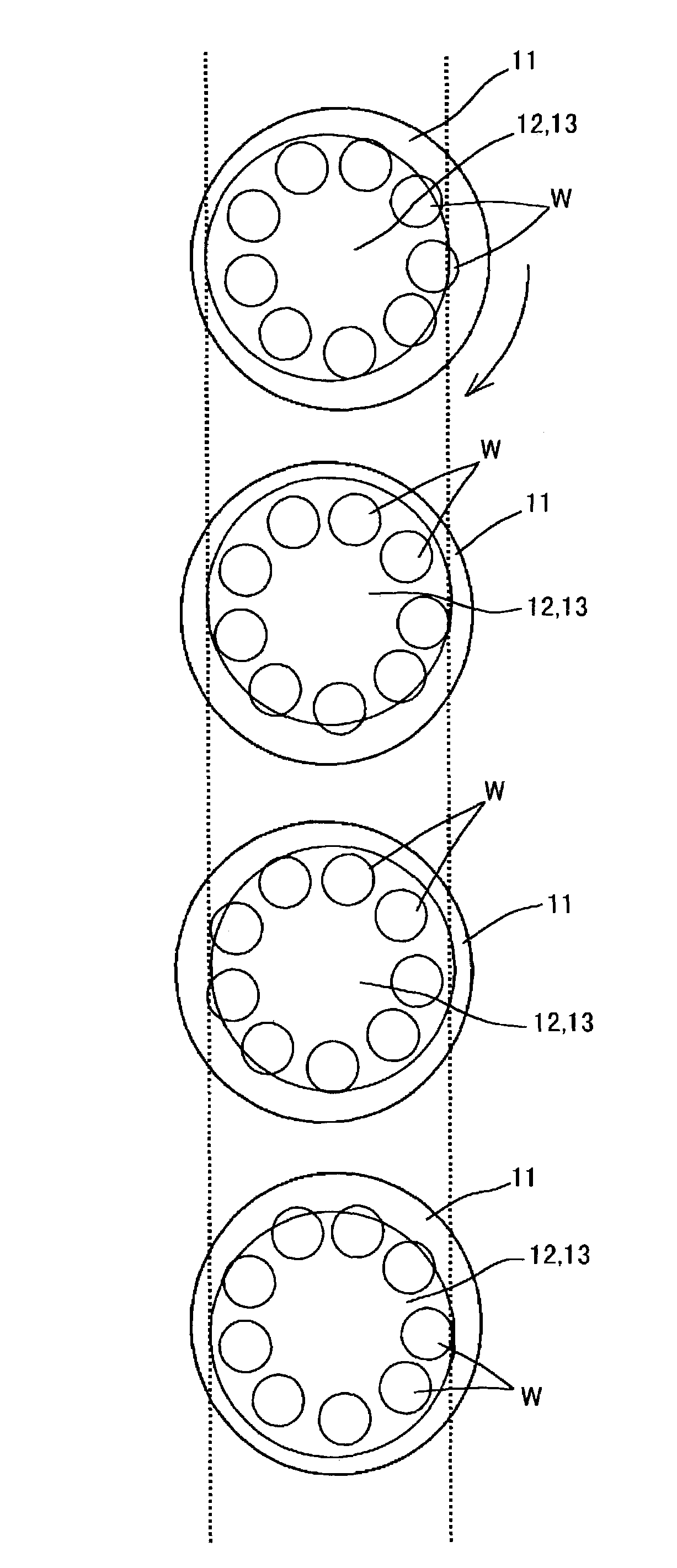 Method of polishing semiconductor wafers by using double-sided polisher