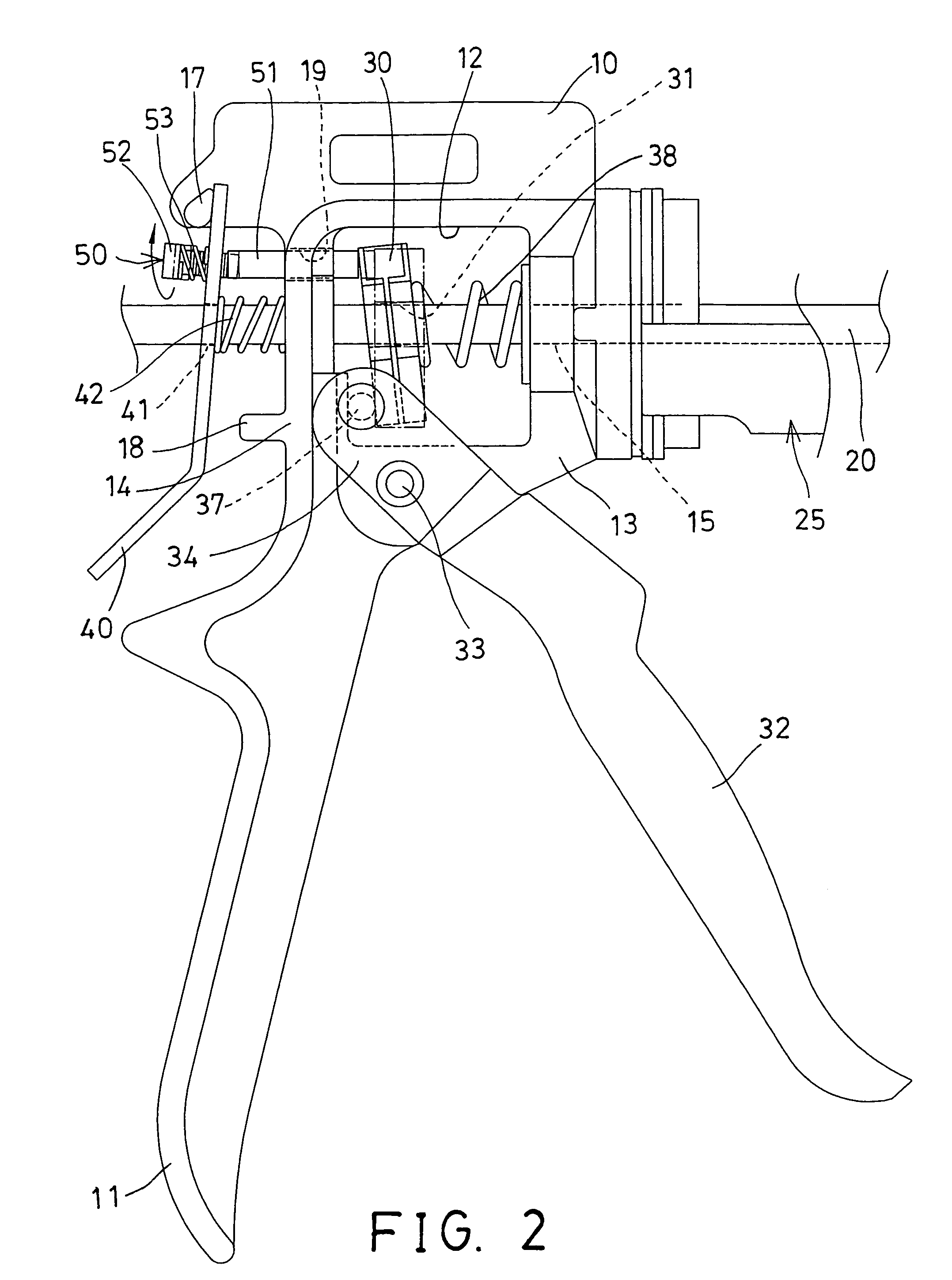 Adjustable caulk dispensing gun