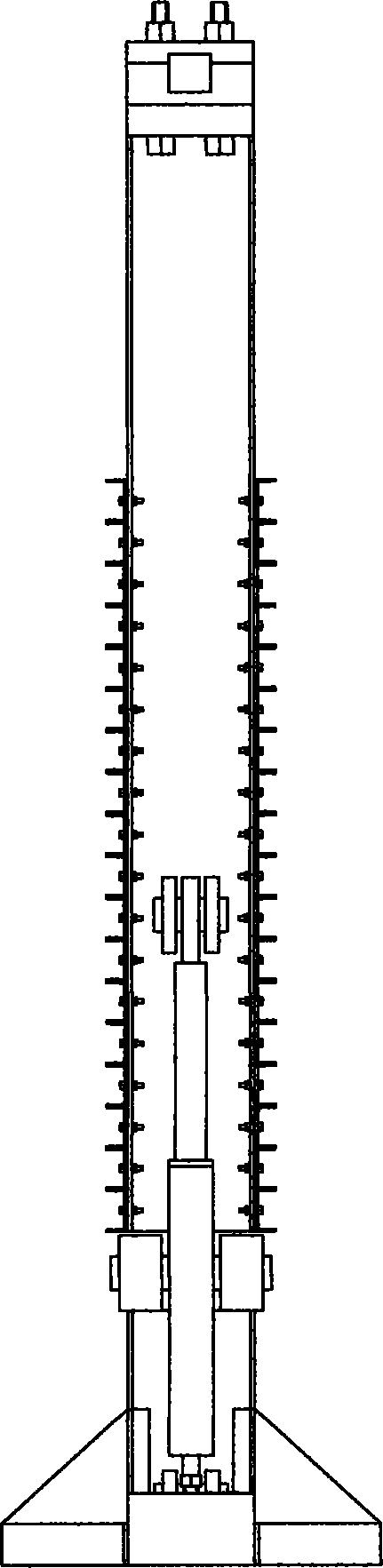 Loadable planar angle-changing analog simulation experiment device and experiment method