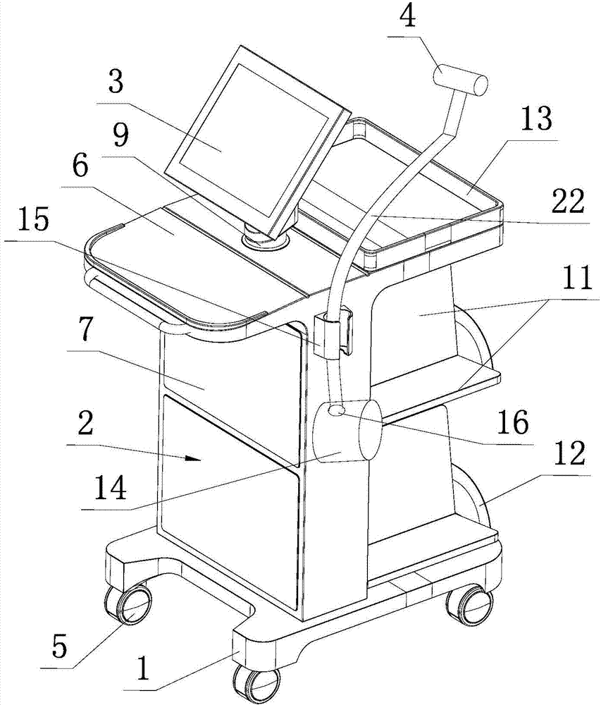 Intelligent counting trolley