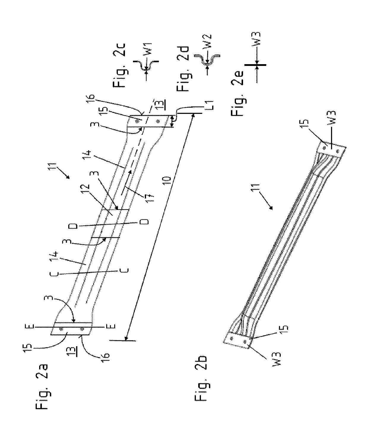 Impact beam and method for producing an impact beam