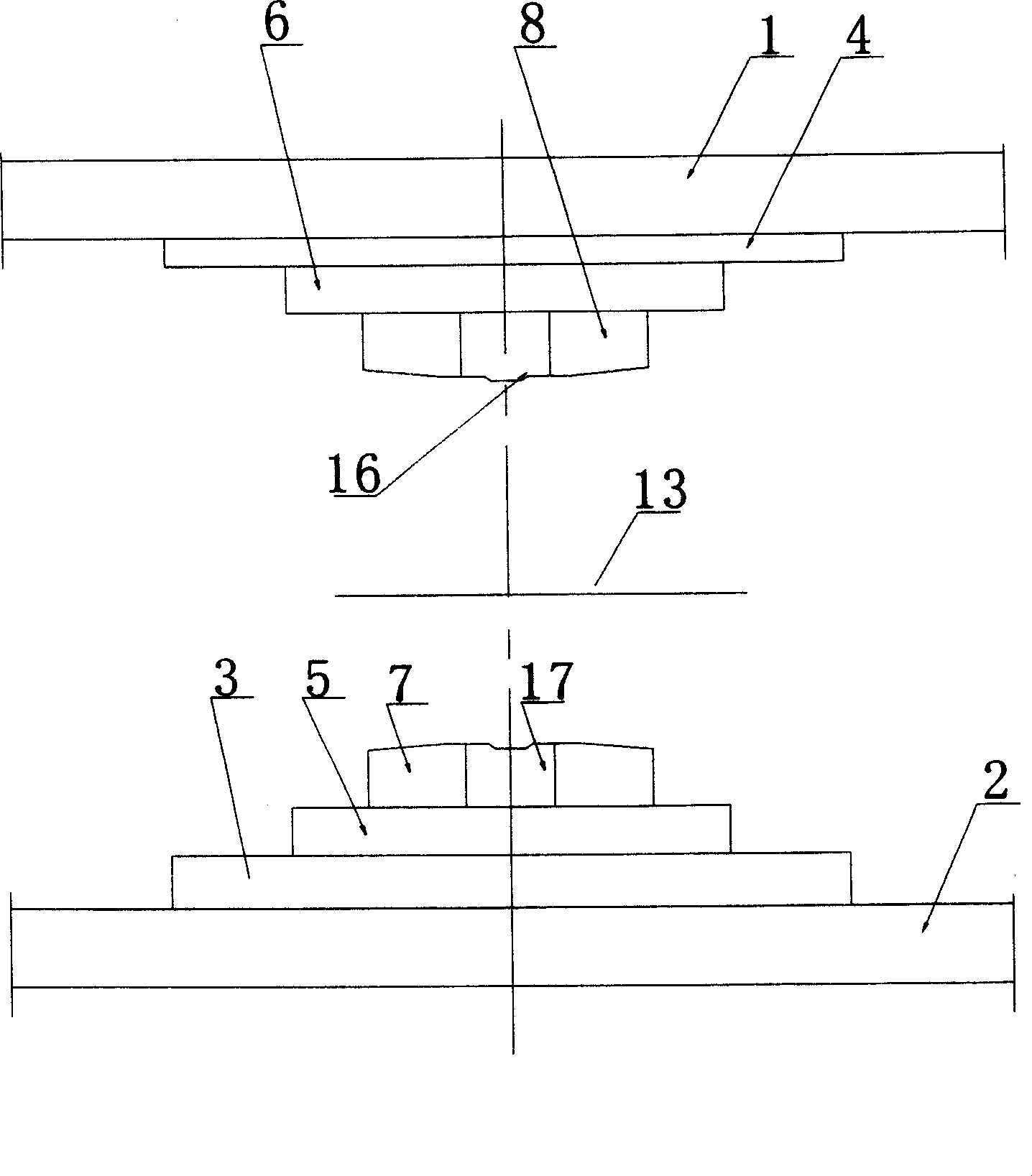 Equipment and method for pressing fine wave rib at end of waveform plate