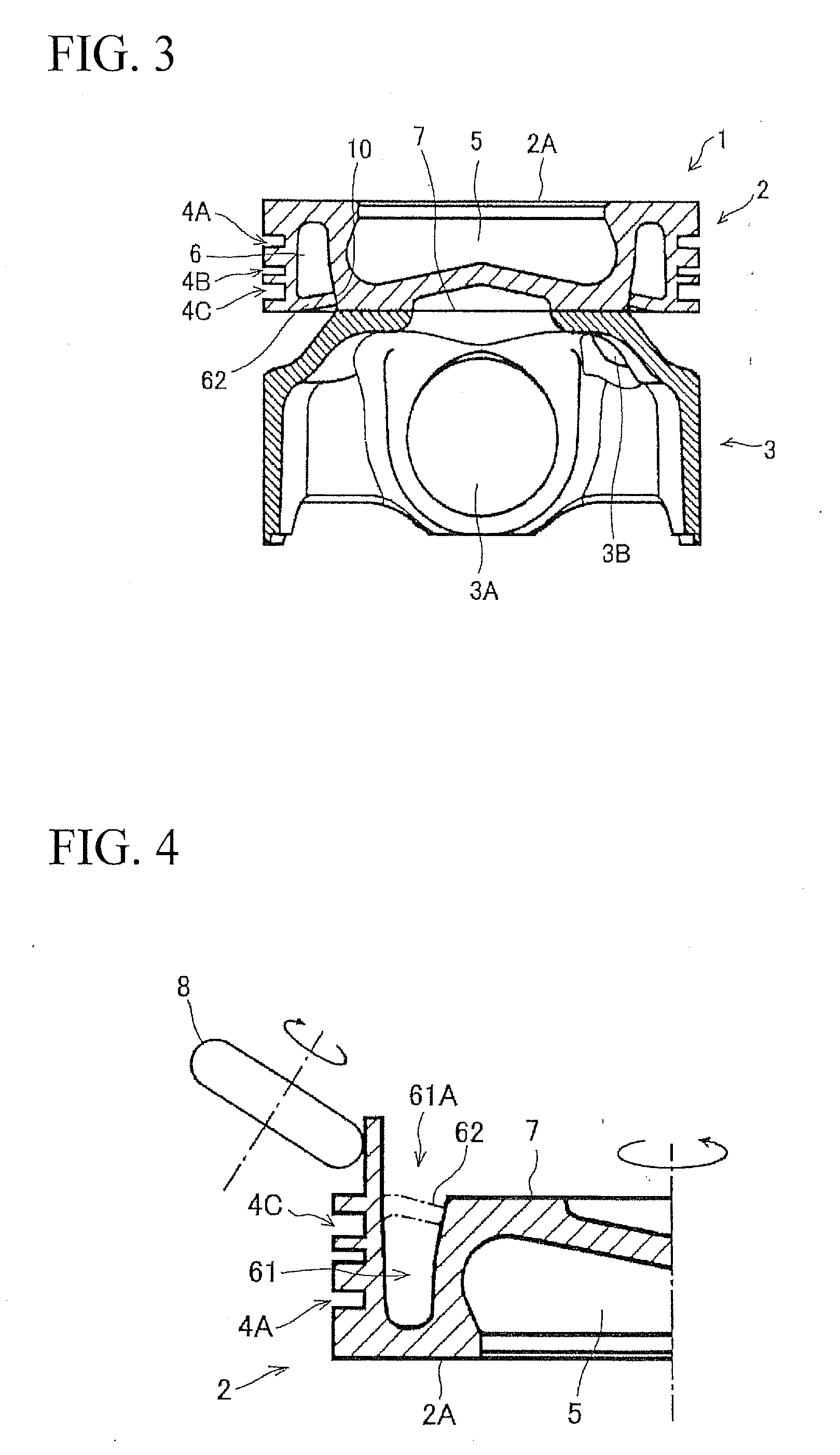 Method for producing piston for internal-combustion engine