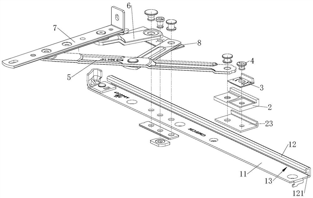 Sliding structure of hinge and friction hinge thereof