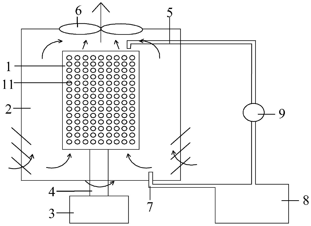 Evaporative cooling heat exchanger