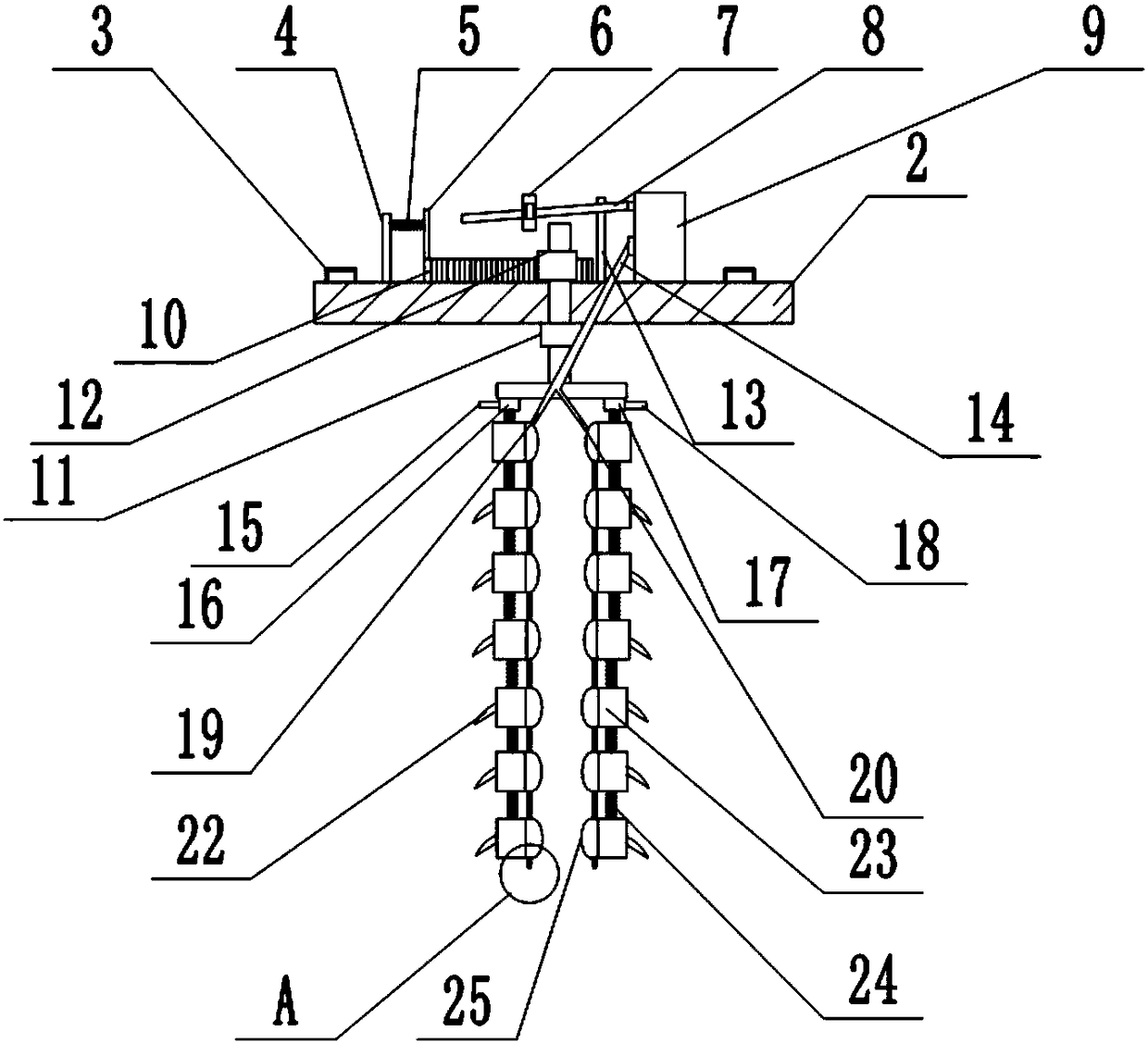 Septic tank cleaning device