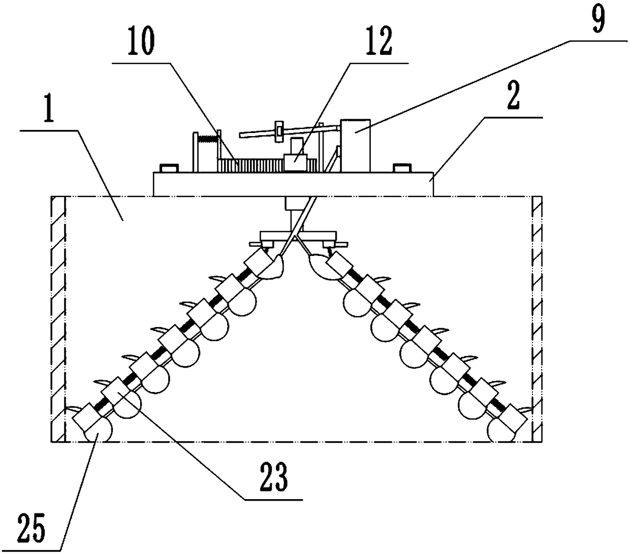 Septic tank cleaning device