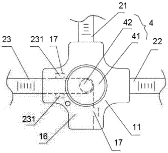 Checking ruler used for checking length, width and height sizes of six views of product appearance design