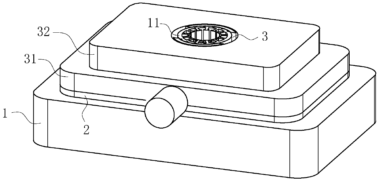 Motor iron core stamping tool