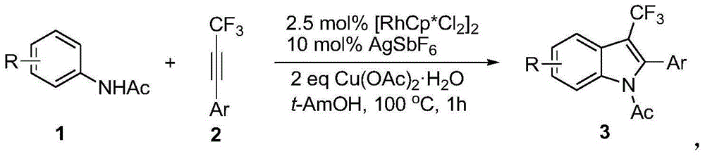 Preparation method for 3-substituted trifluoromethyl indole