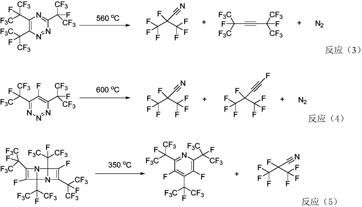 Preparation method of perfluoronitrile