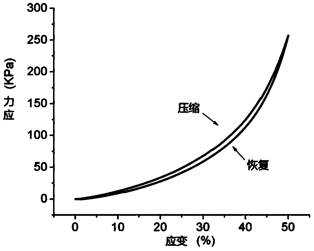 Elastic gel support material for bone tissue engineering and preparation method of material