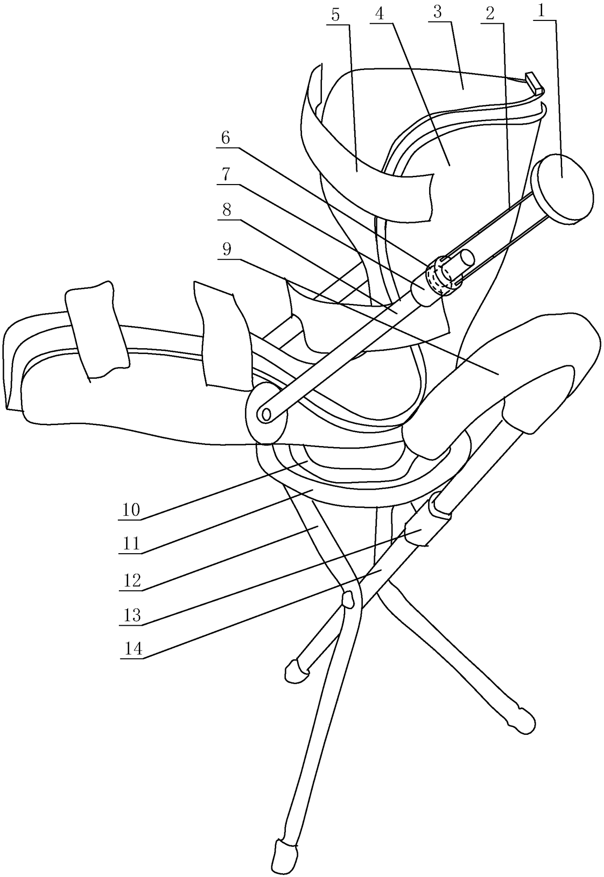 Foot injury patient walking assistant device and using method thereof