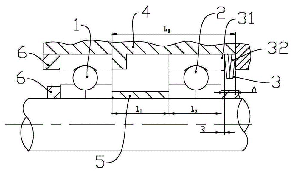 Bearing constant-pressure pretightening device and selective assembly method thereof