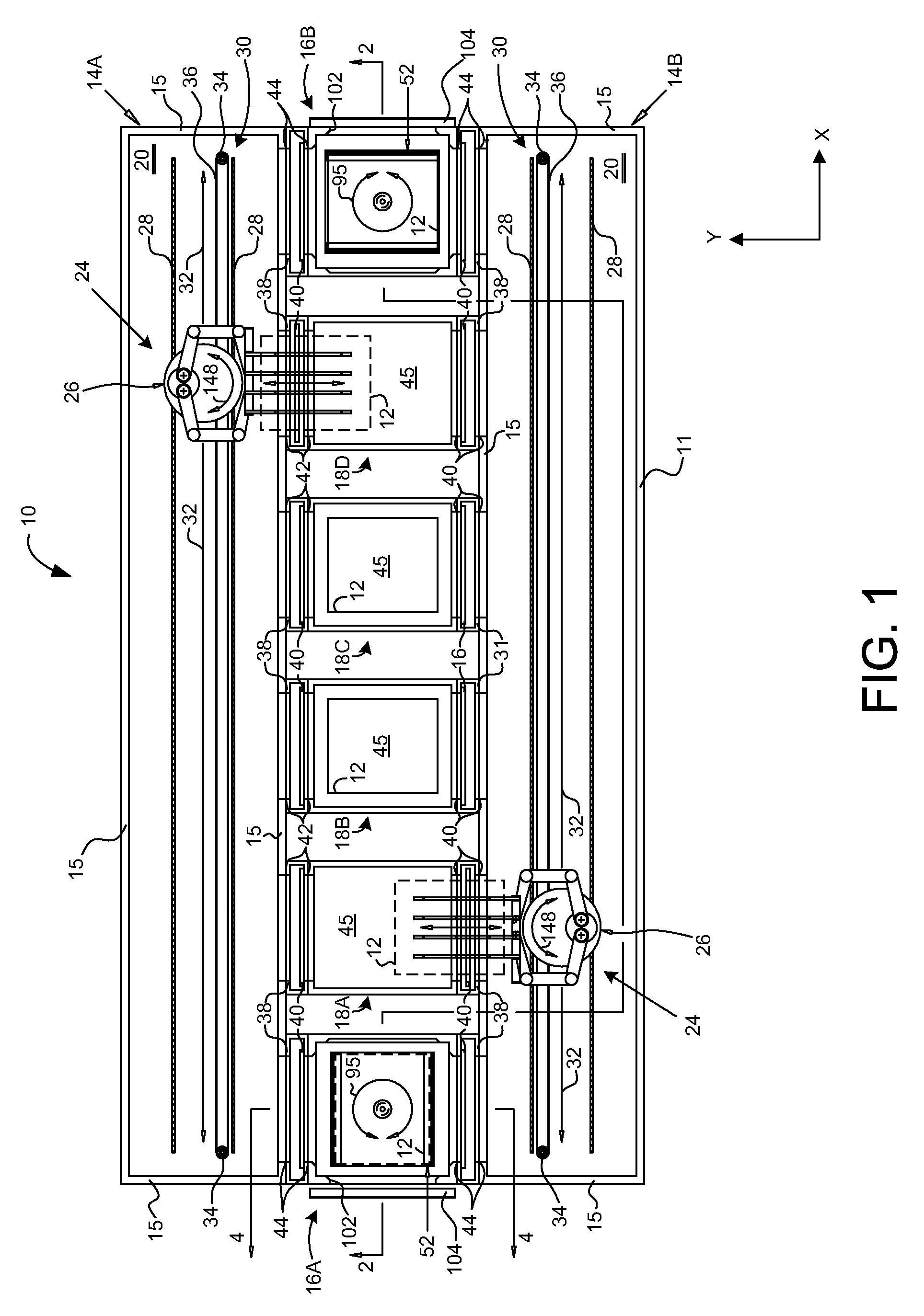 Apparatus and method for processing substrates using one or more vacuum transfer chamber units