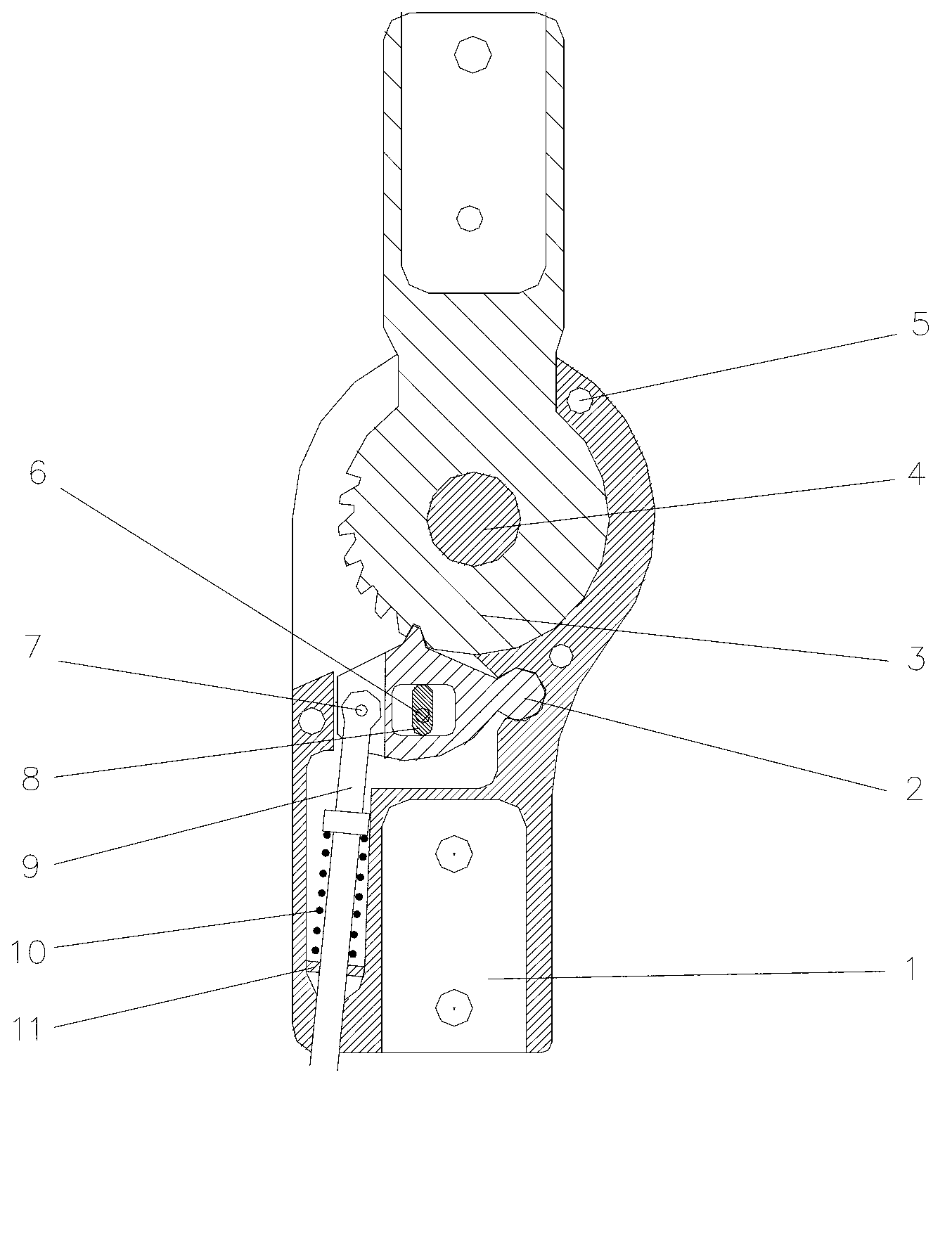 Knee-joint hinge of standing period control orthosis