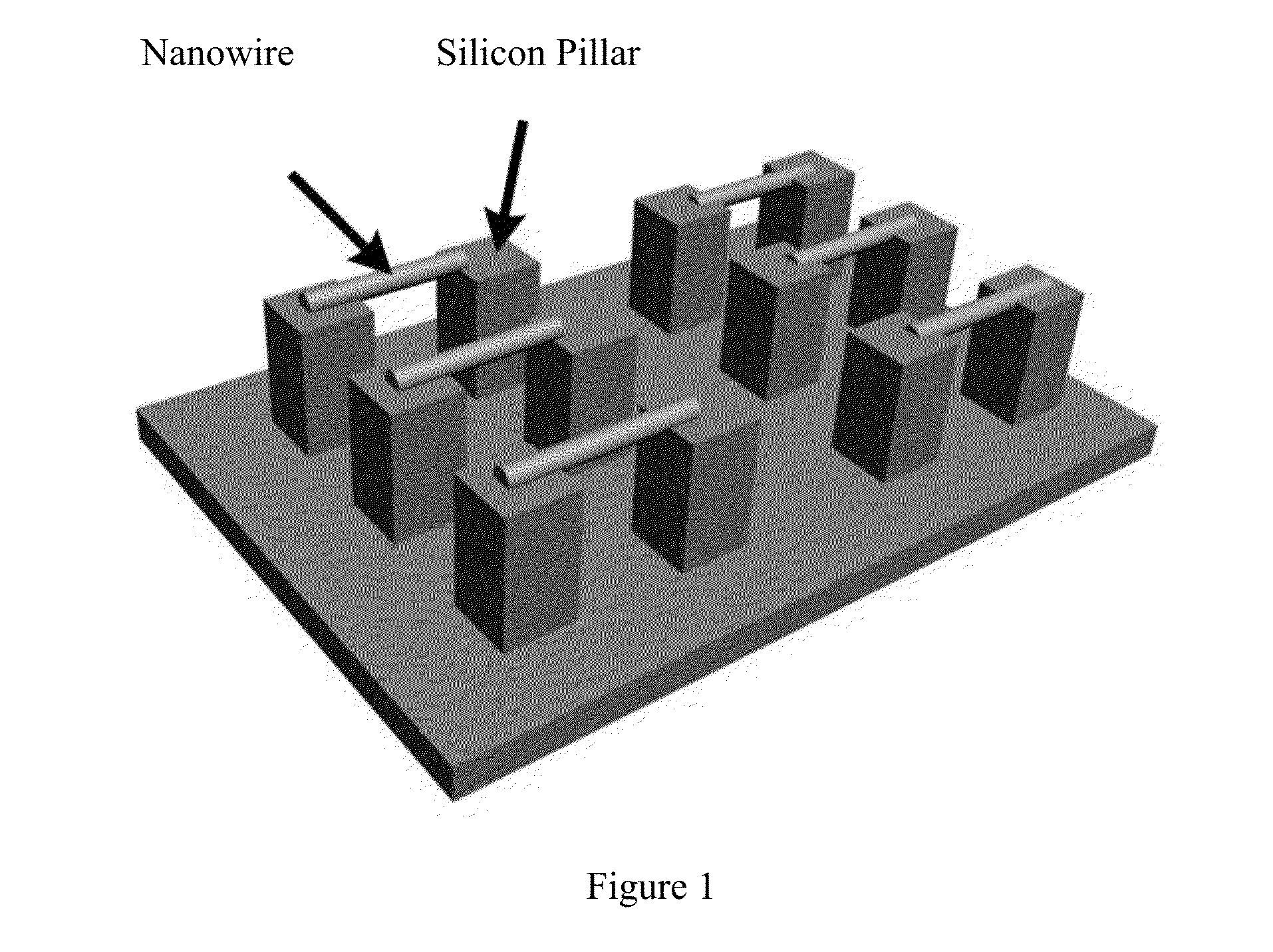 Method for forming microelectrode-pair arrays on silicon substrate surface with hydrophobic silicon pillars