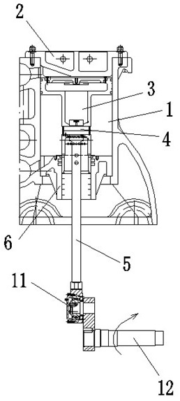 Air hammer with double-rod piston