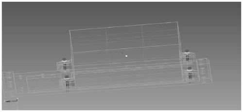 Aircraft internal equipment connection modeling method for dynamics simulation