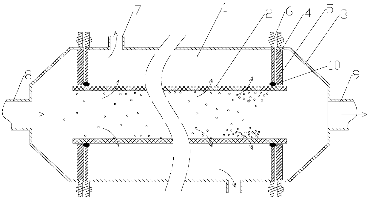 A zero-discharge treatment process and device for coal chemical wastewater