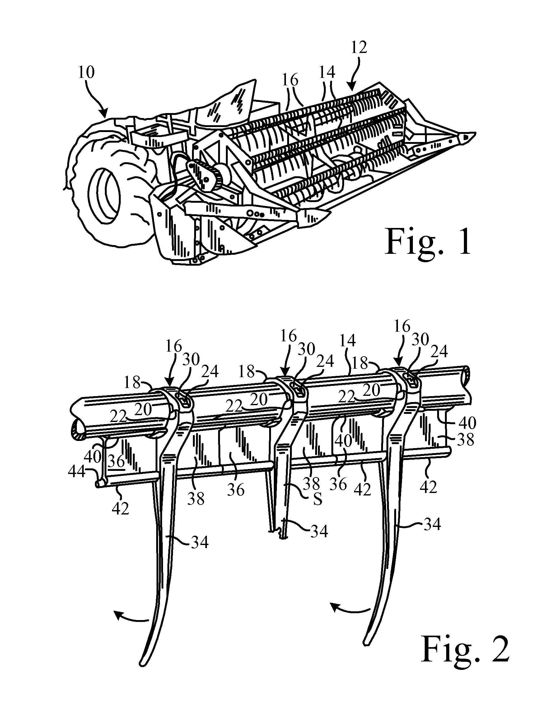 Multi-prong conversion tine for a harvester reel