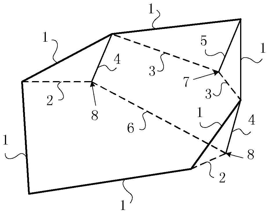 Honeycomb single-brace-rod type cable dome structure