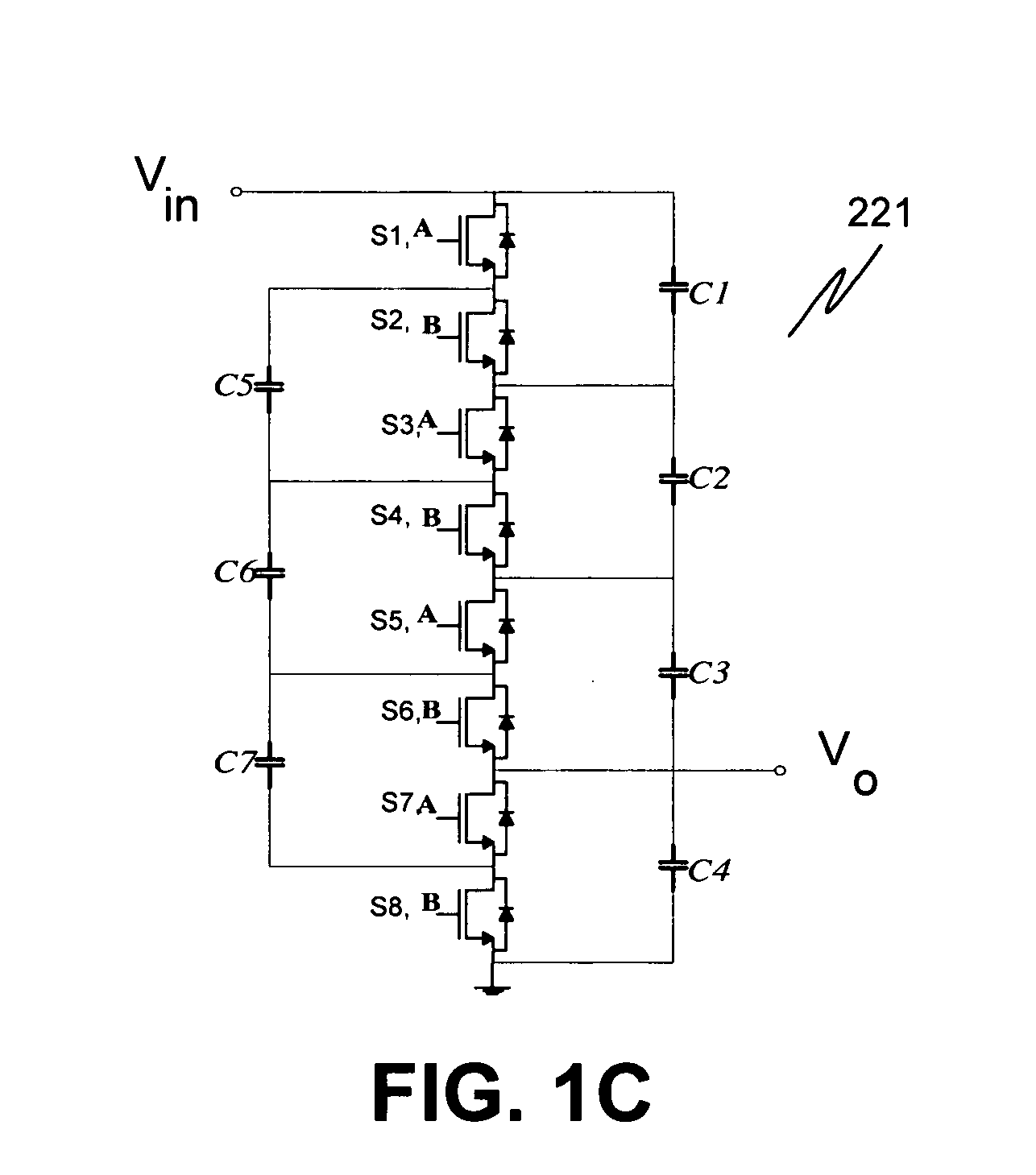 Drive and startup for a switched capacitor divider