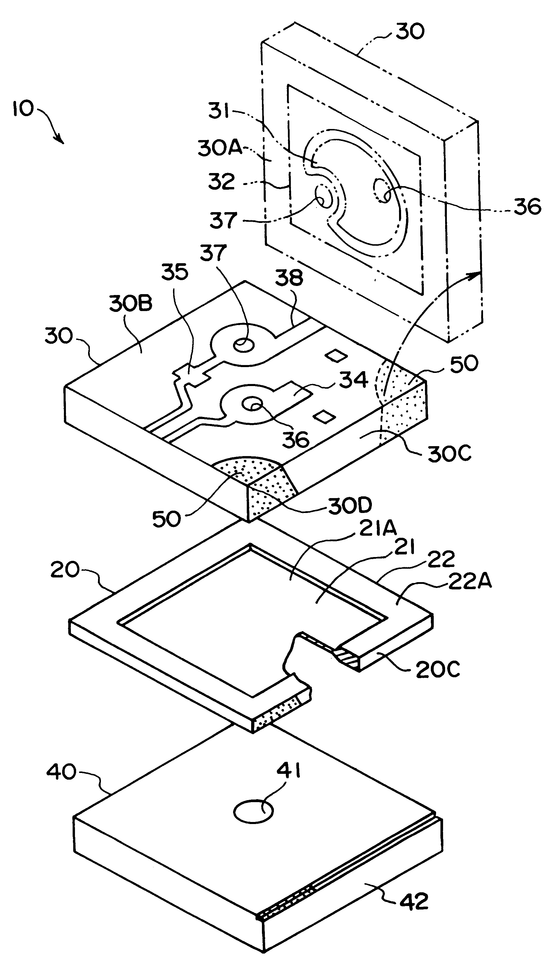 Sensor chip, laminated wafer for sensor chip and manufacturing method of sensor chip