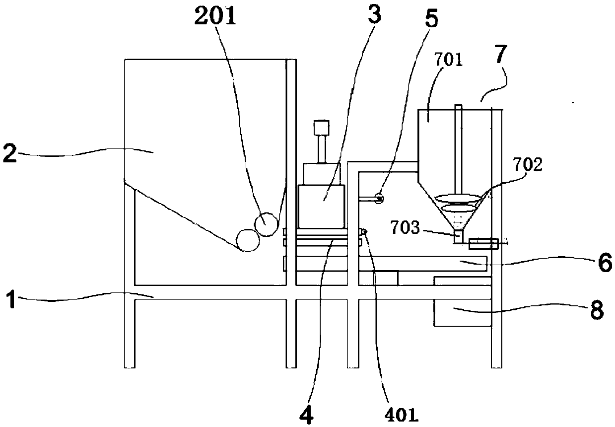 Automatic-stuffing-supply wonton producing device