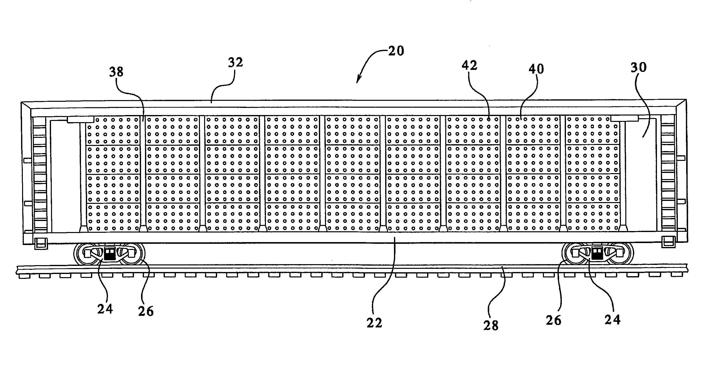 Freight railroad car reflector