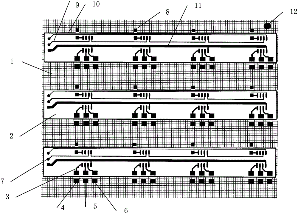 Printed circuit board with net as substrate