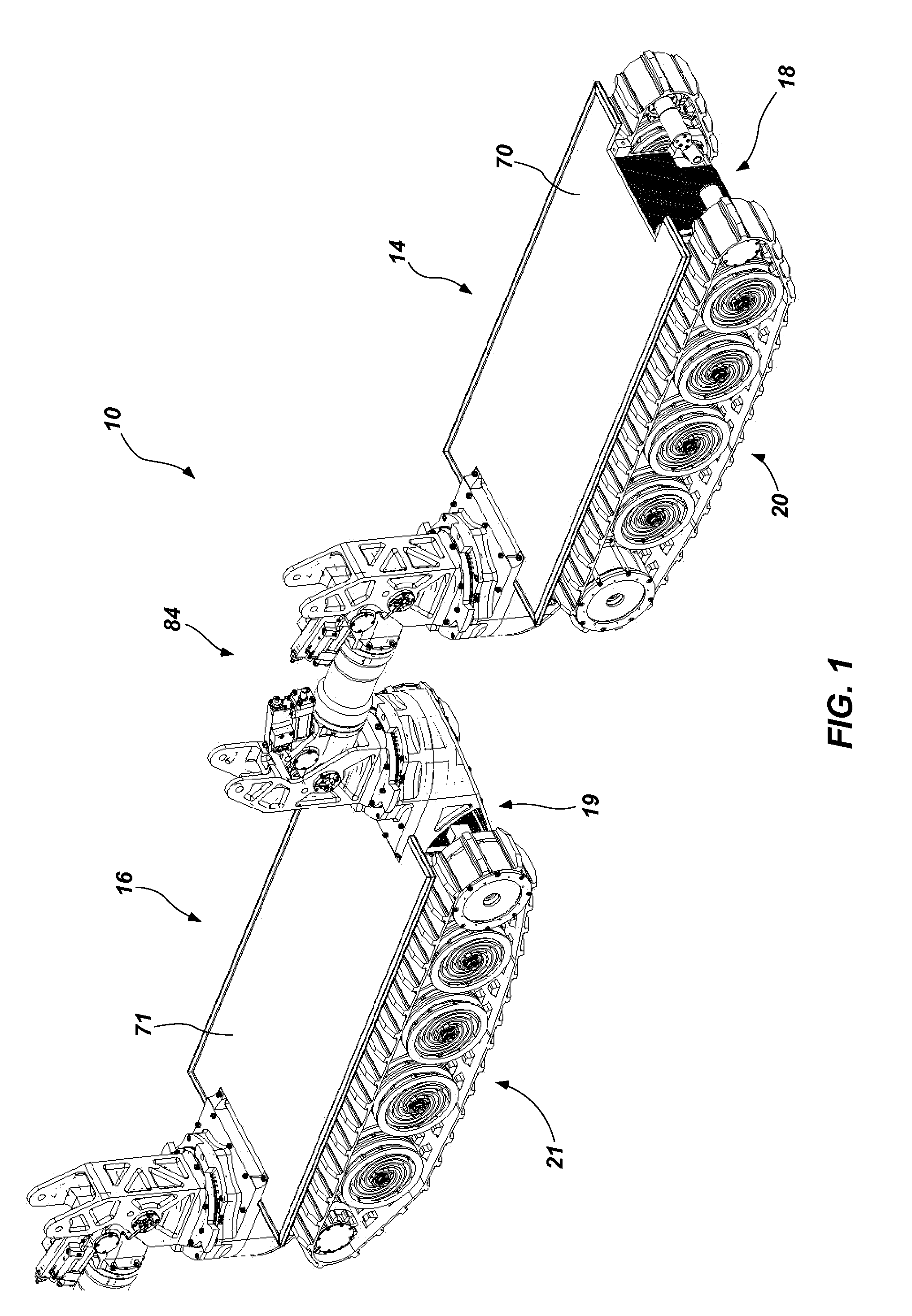 Robotic mobile low-profile transport vehicle