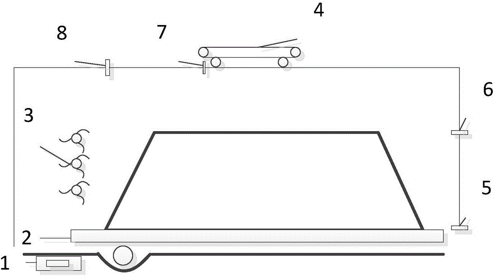 Storage cabinet stock material real-time metering method and device for tobacco production