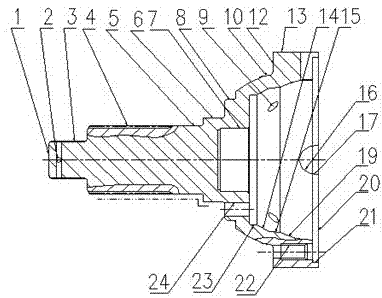 Method for machining front shell of differential mechanism