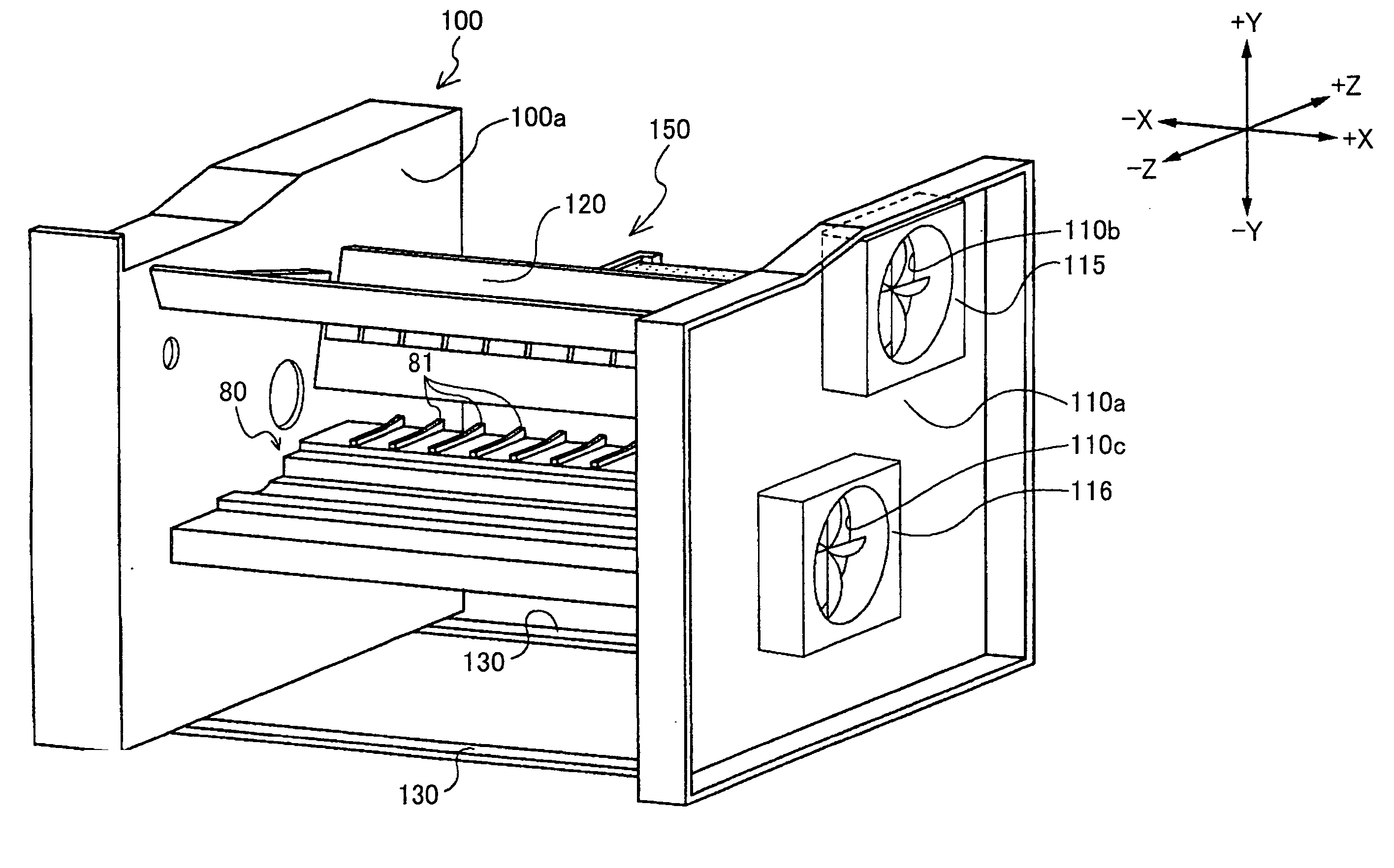 Exhaust system of image forming device