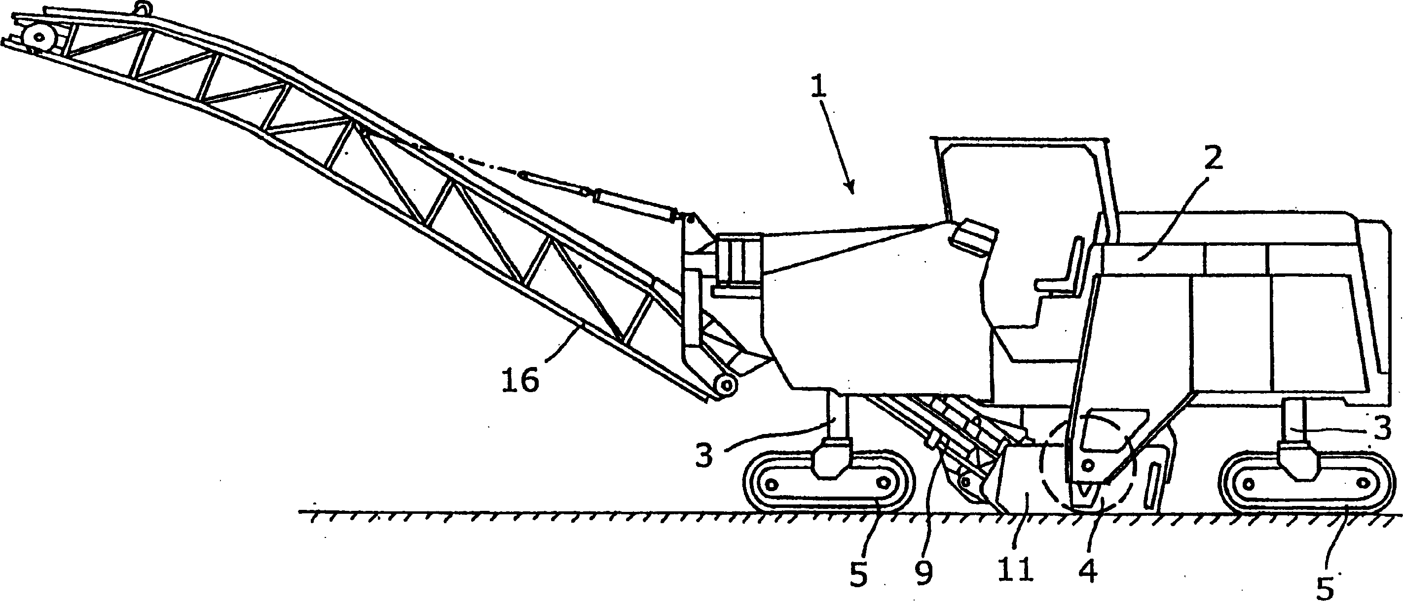 Self-propelled road milling machine