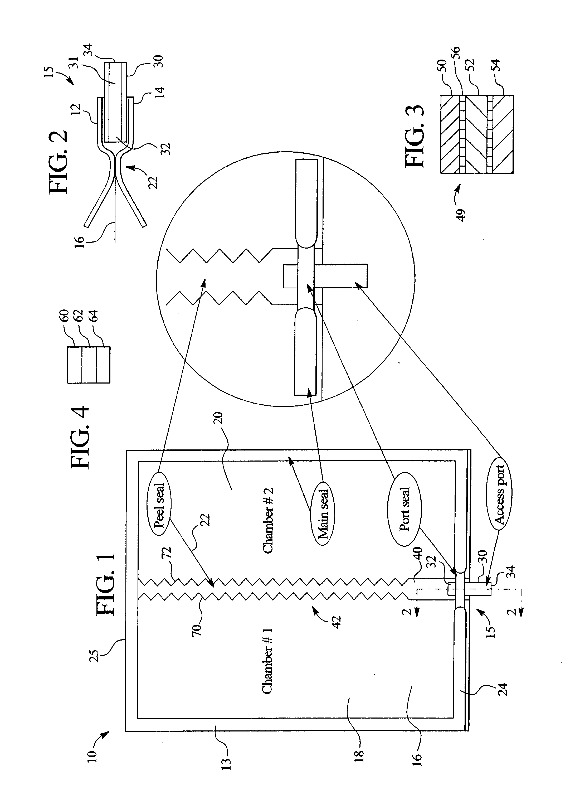 Peelable seal closure assembly