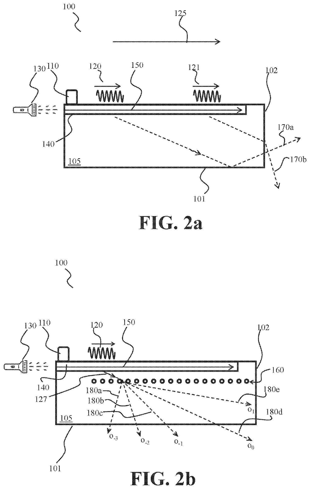 Structures for modifying leaky mode light