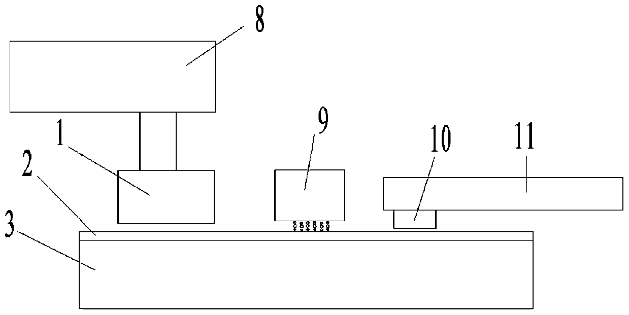 System and method for online detecting service life of polishing pad