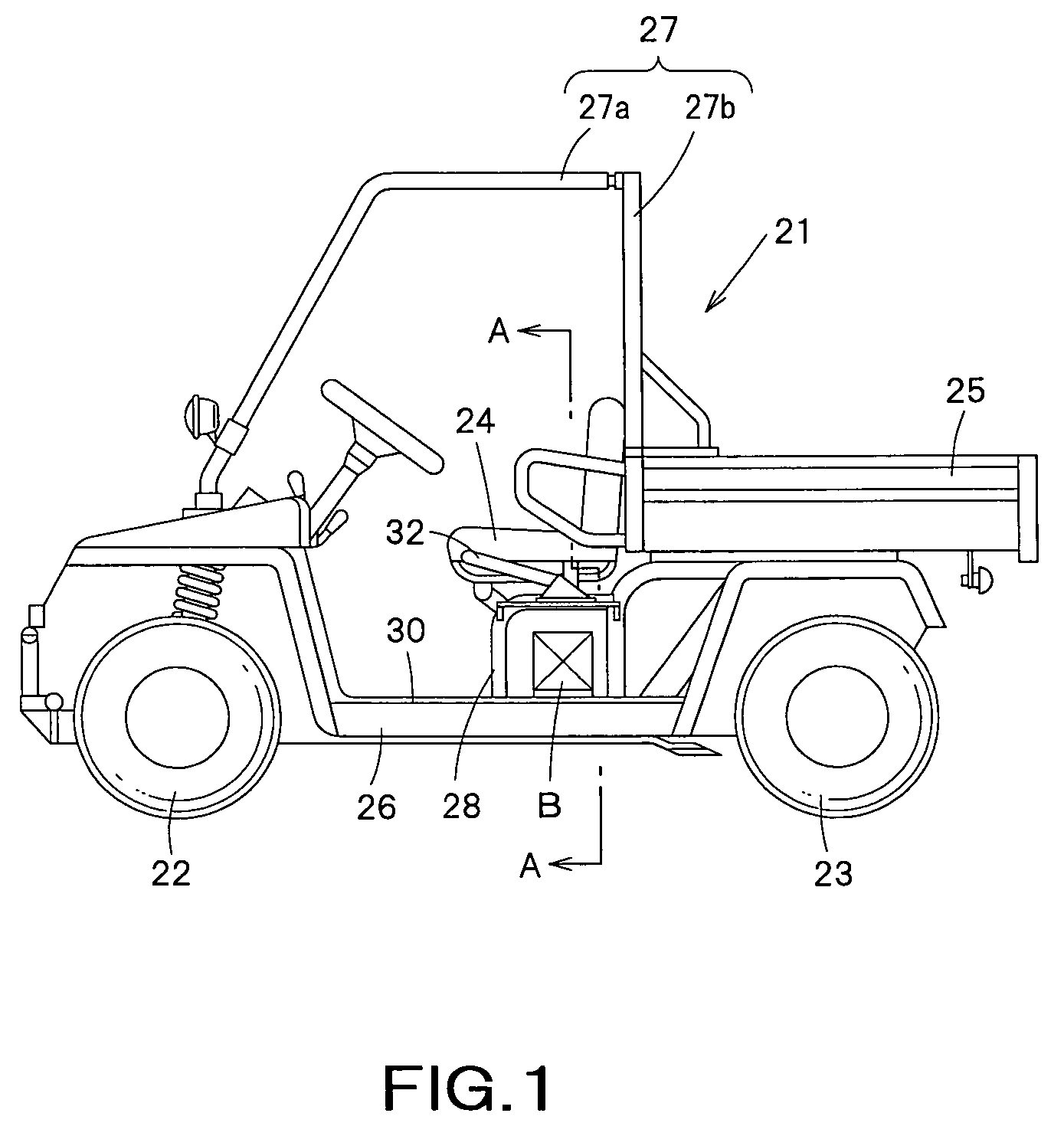 Battery holding structure for vehicle