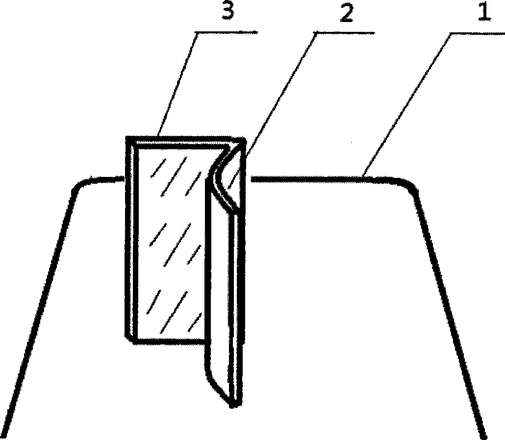 Left viewing device for automobile