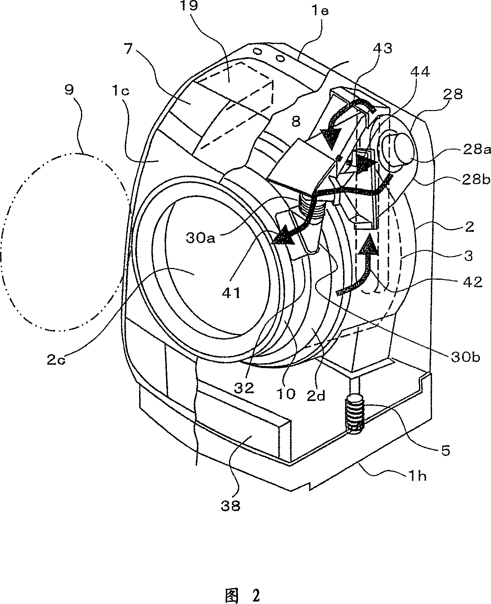 Dring machine and washing drying machine