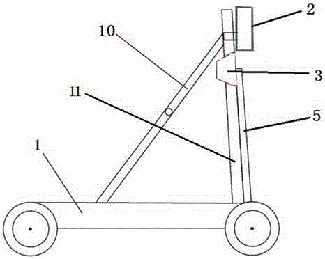 Road traffic accident onsite remote control movable type safety warning vehicle