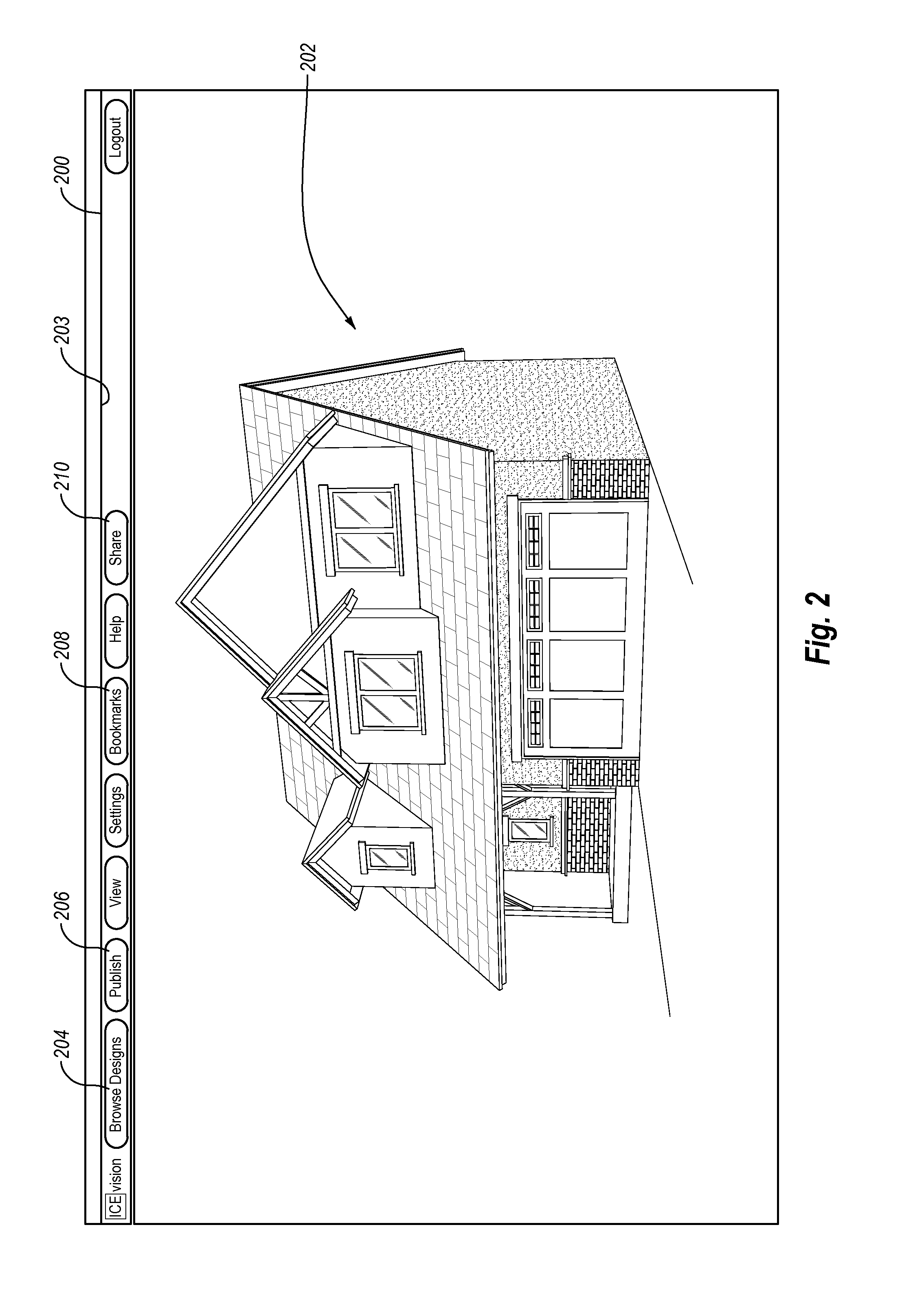 Securely sharing design renderings over a network