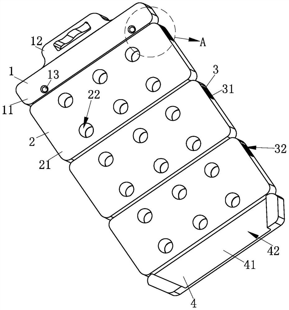 An assembled metering type landscaping fertilization device